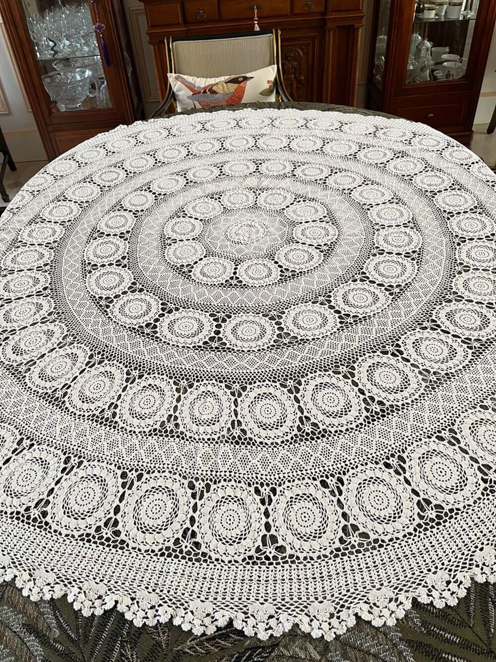 Nappe - Nappe ronde - Nappe crochet Décoration