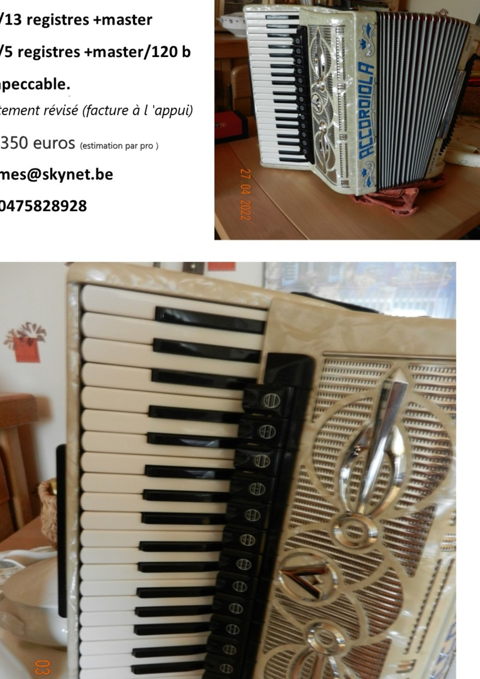 Accord�on    ACCORDIOLA  italy 1200 Belgique