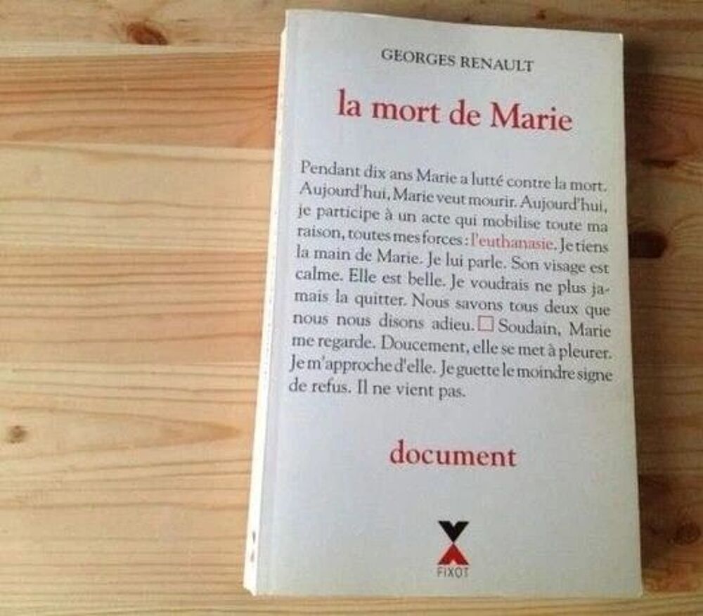 Georges Renault - La mort de Marie Livres et BD