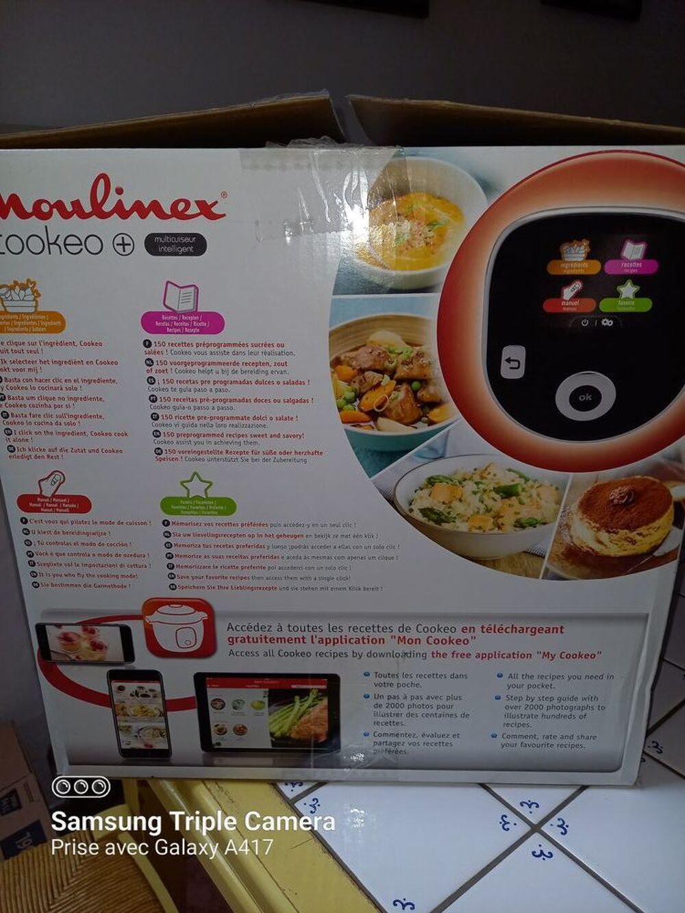 Autocuiseur COOKEO+ Moulinex 6l tout neuf Electroménager