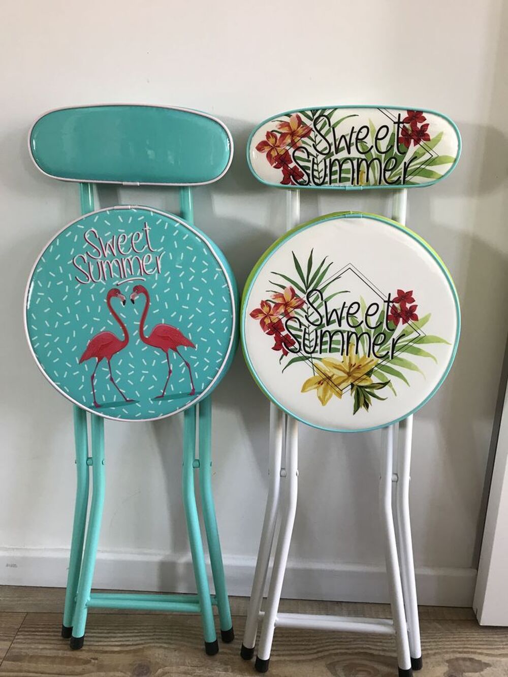 2 chaises pliantes Jardin