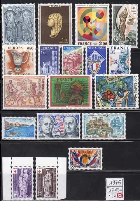 LOT DE TIMBRES   - FRANCE -
Neuf**   1976 4 Caumont (09)