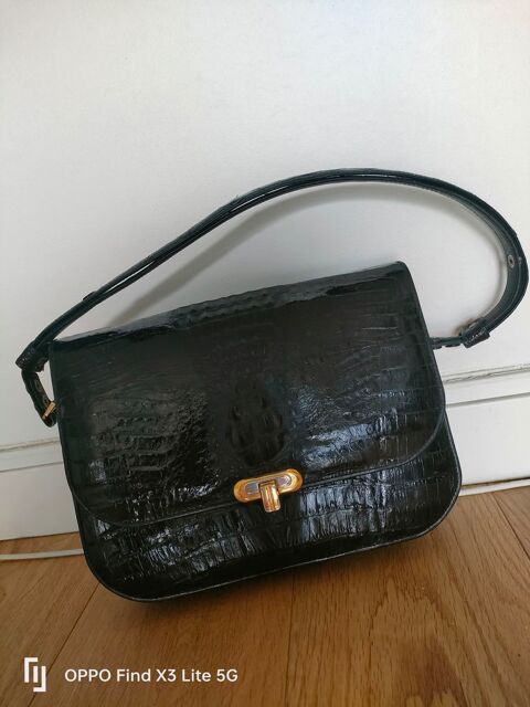 Sac vintage ann�es 60, crocodile v�ritable 400 Paris 11 (75)
