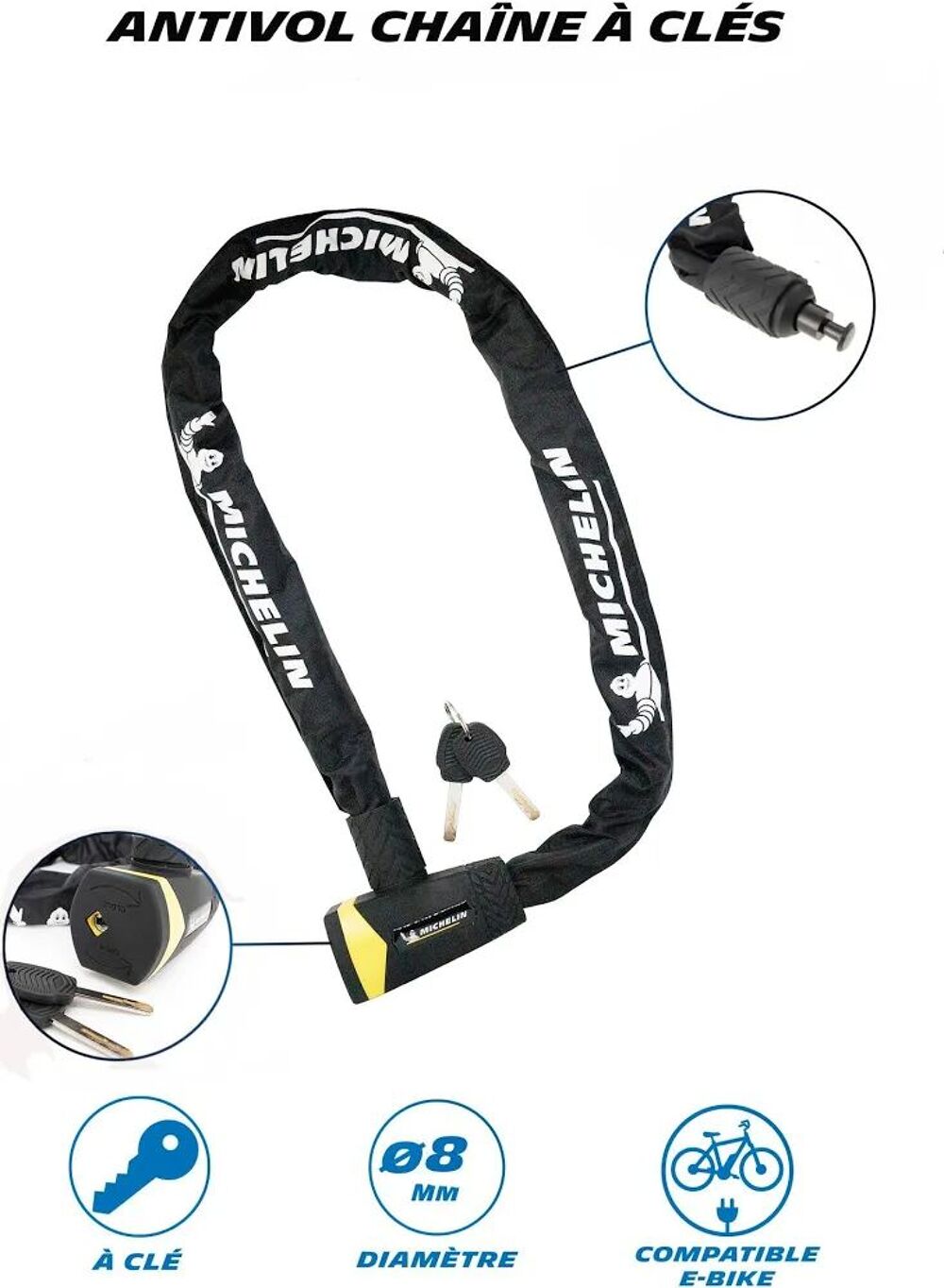 Antivol velos Michelin neuf Bricolage