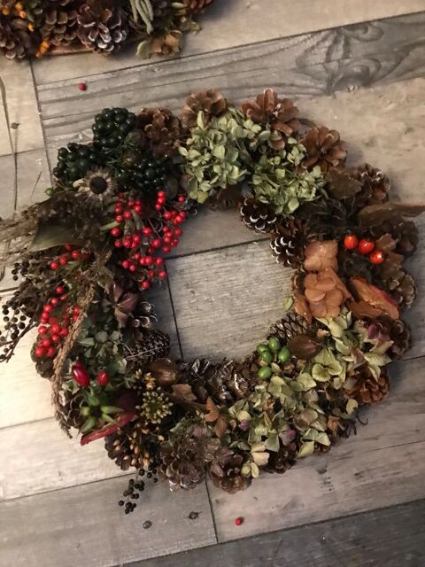 Couronne naturelle  artisanale dco de la maison (Nol) 40 Bagneux (92)