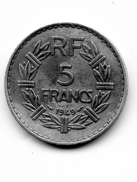 5 francs LAVRILLIER 1949 frappeB Aluminium 40 Nîmes (30)