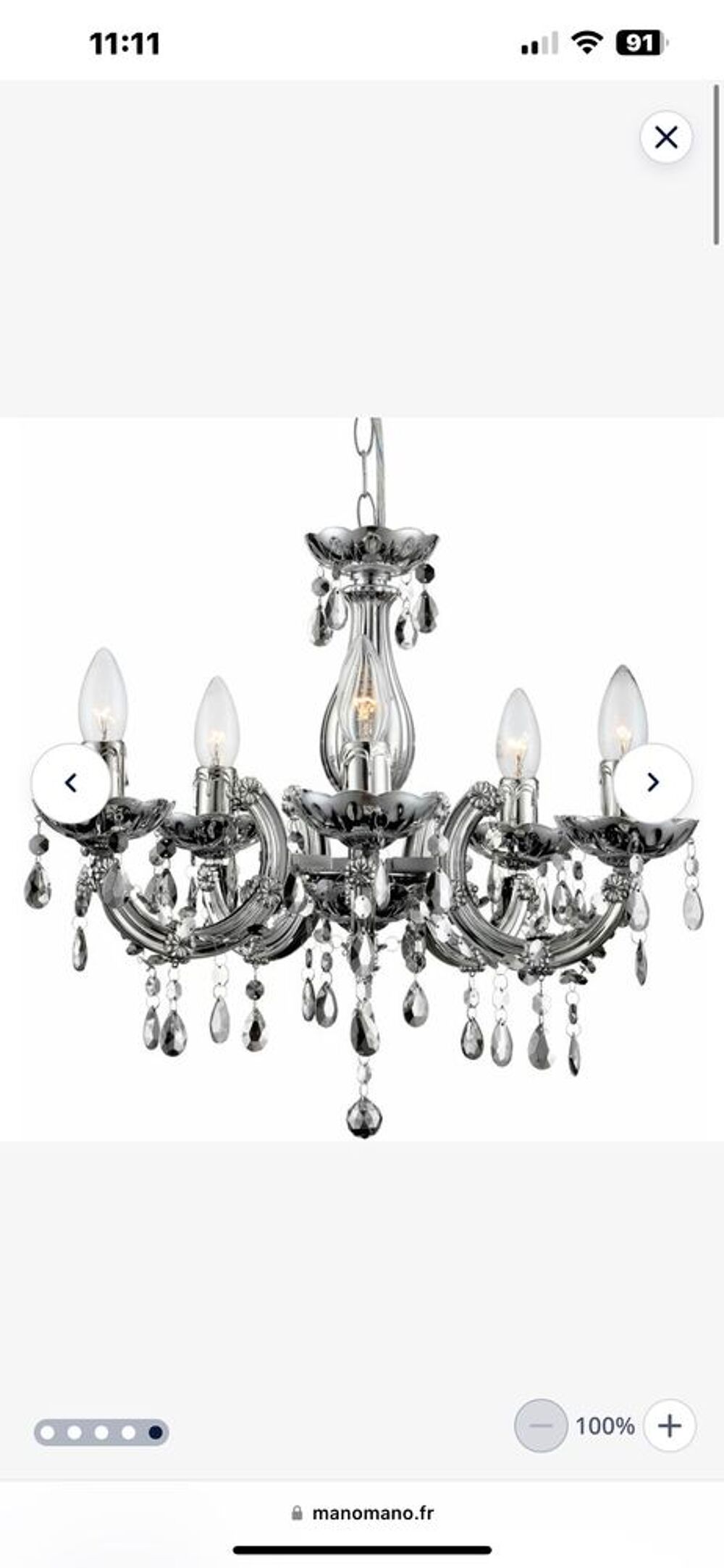 lustre baroque Décoration