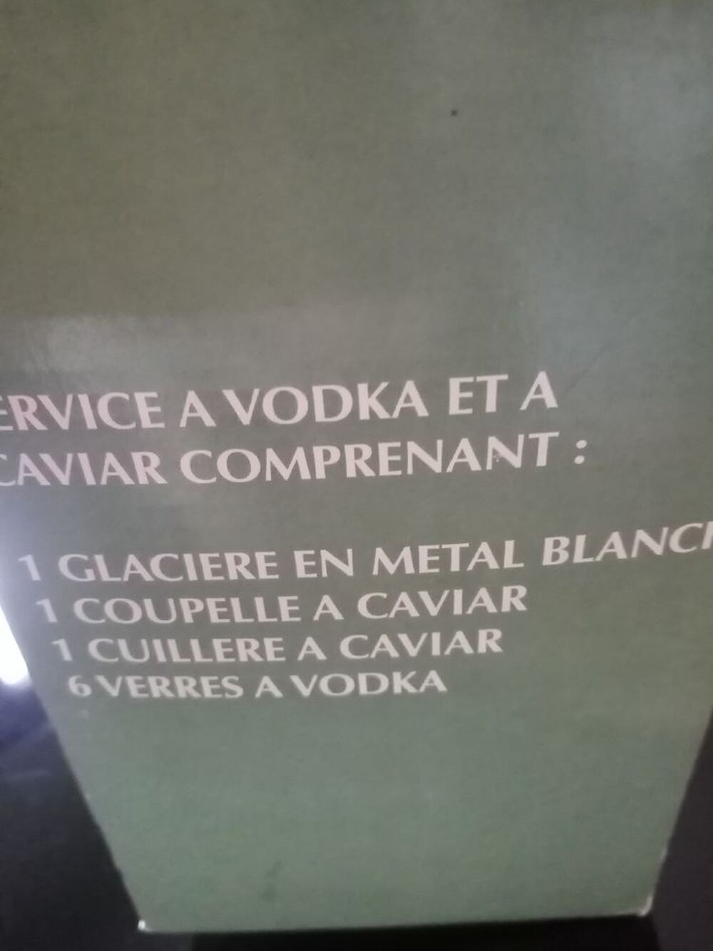 Service vodka/caviar ou autre NEUF Cuisine