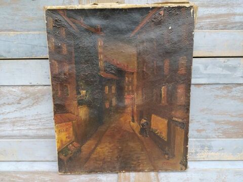 Tableau Rue des Saussaies Paris Peinture de Fran�ois Orsoni 80 Loches (37)