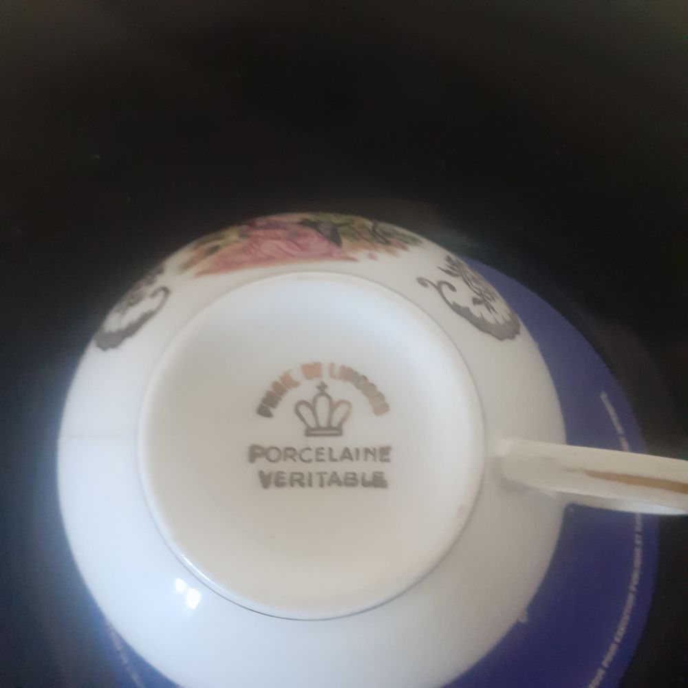 9 TASSE/SOUS-TASSE EN PORCELAINE LIMOGES sucri&egrave;re pot a lait Cuisine