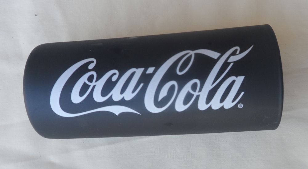 Verre tube noir Coca Cola neuf s&eacute;rie sp&eacute;ciale collector 