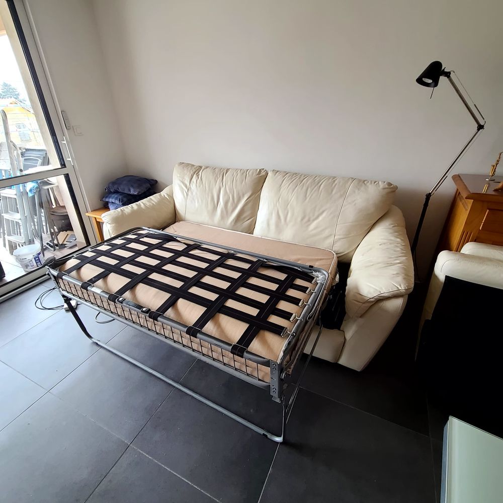 CANAPE-LIT CUIR Meubles