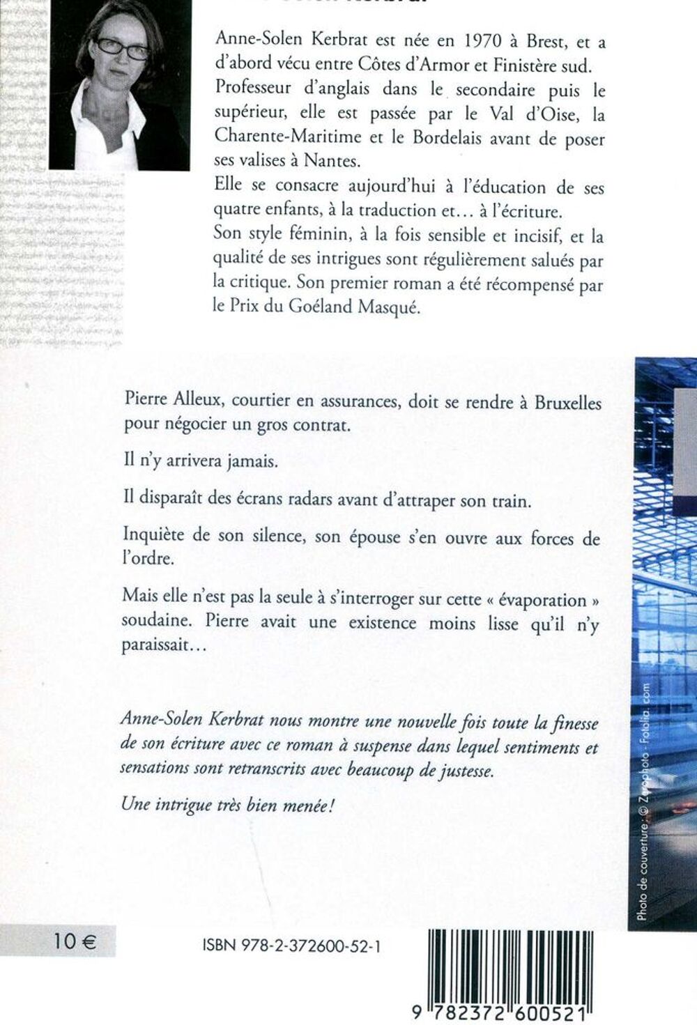 Evapor&eacute; - Anne -Solen Kerbrat, Livres et BD