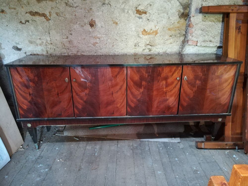 meuble bas sejour placage acajou Meubles