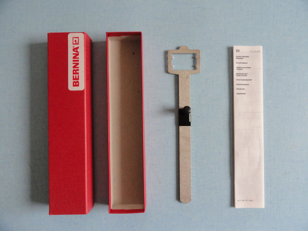 Appareil broderie circulaire Bernina Bricolage