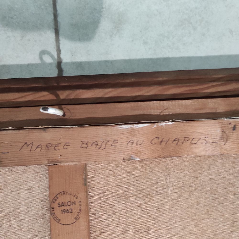 Tableau "Mar&eacute;ee basse au Chapus" Décoration