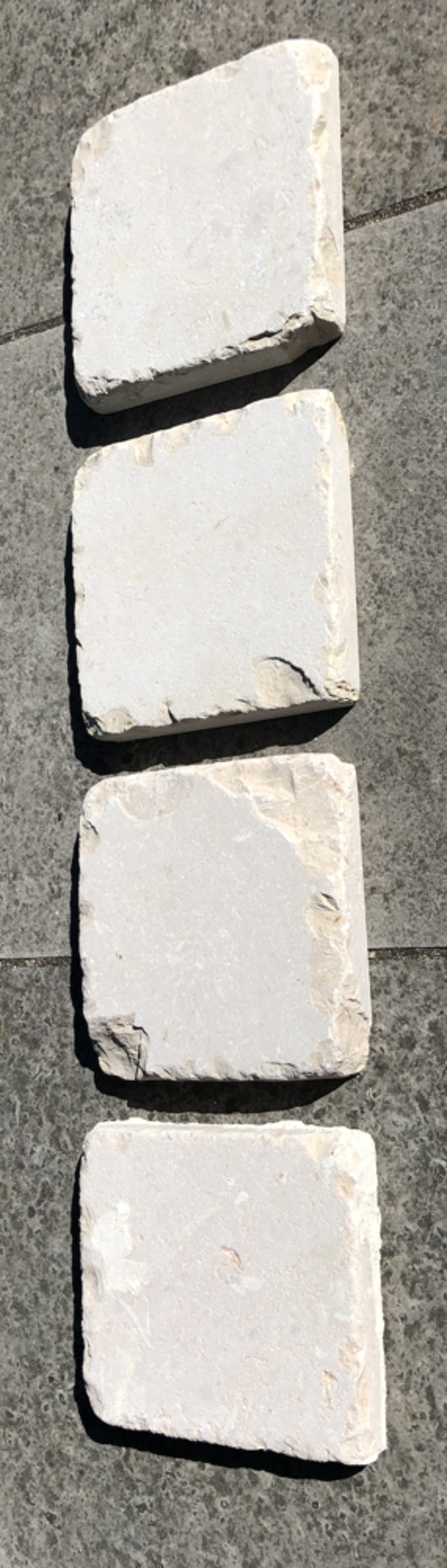 4 pav&eacute;s pierre de Comblanchien neufs Bricolage