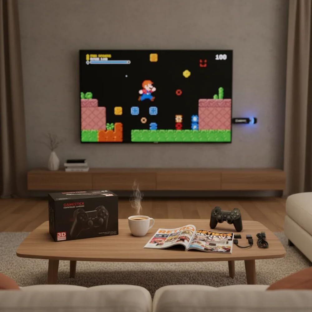 Console r&eacute;trogaming Game Stick X2 Plus Consoles et jeux vidéos