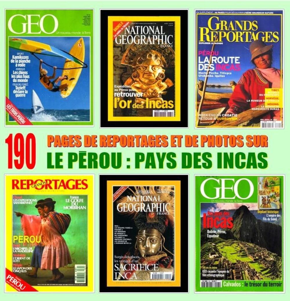 PEROU - g&eacute;o - LES ANN&Eacute;ES 2000 Livres et BD