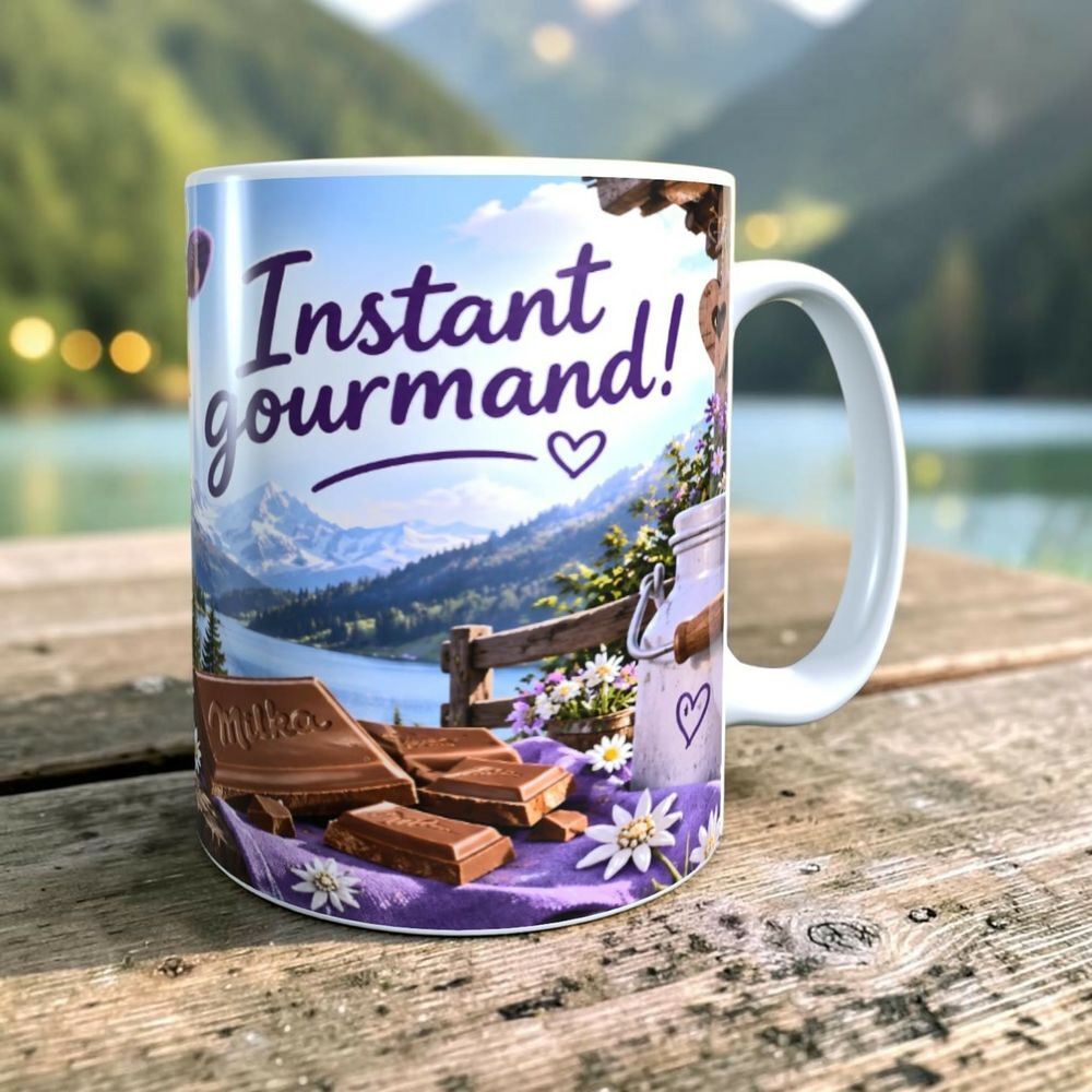 Mug gourmandise, Instant gourmand, cadeau, gift, Milka Décoration