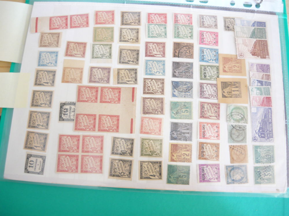 10000 timbres de France et un peux d'&eacute;tranger 