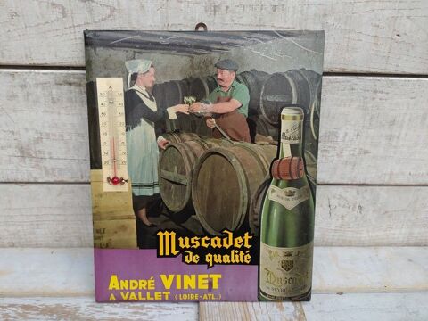 Glacoide Thermomètre Publicitair Muscadet André Vinet Vallet 60 Loches (37)