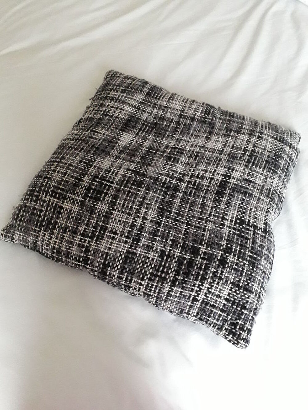 Lot de 3 coussins en tweed (+ taies offerts) Décoration