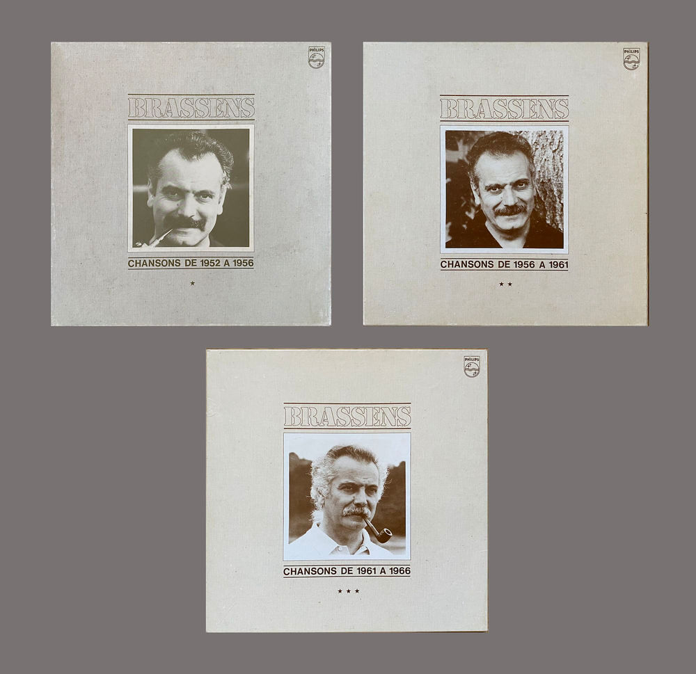 Georges Brassens 3 coffrets de 3 vinyls CD et vinyles