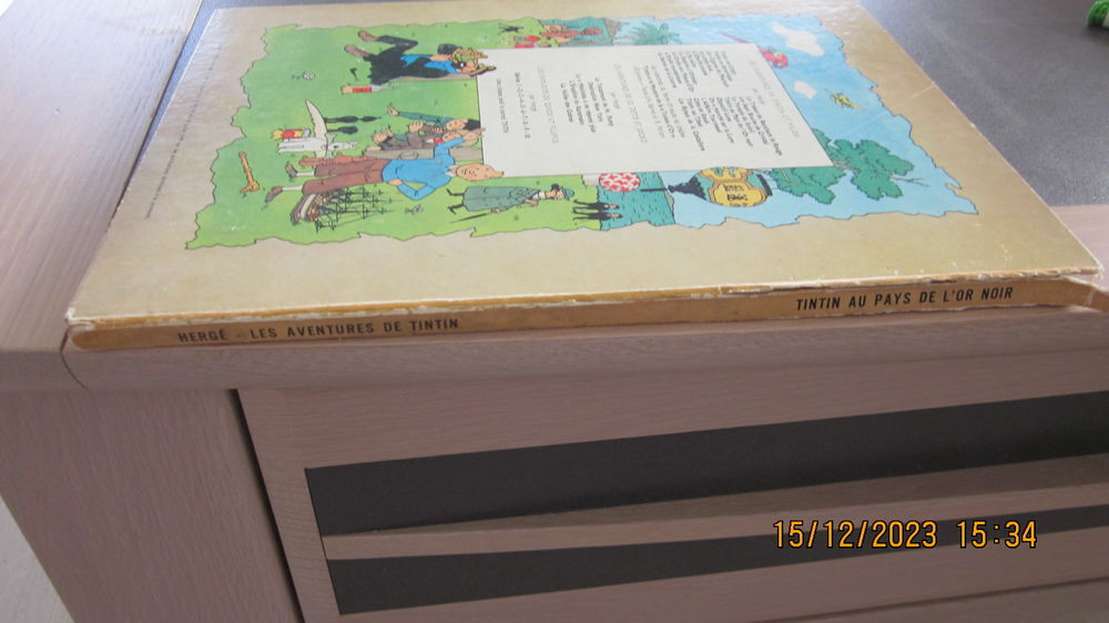 B D TINTIN AU PAYS DE L'OR NOIR DE 1964 D I Livres et BD