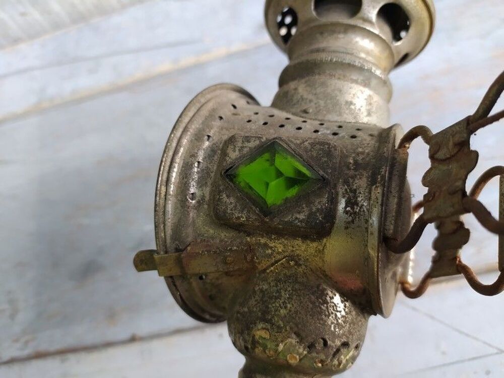 Ancienne Lampe Phare de V&eacute;lo &agrave; Bougie Cycles ca1900 