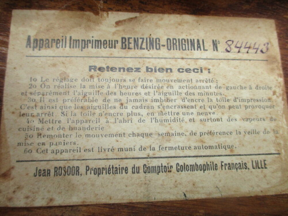 boite colombophile 