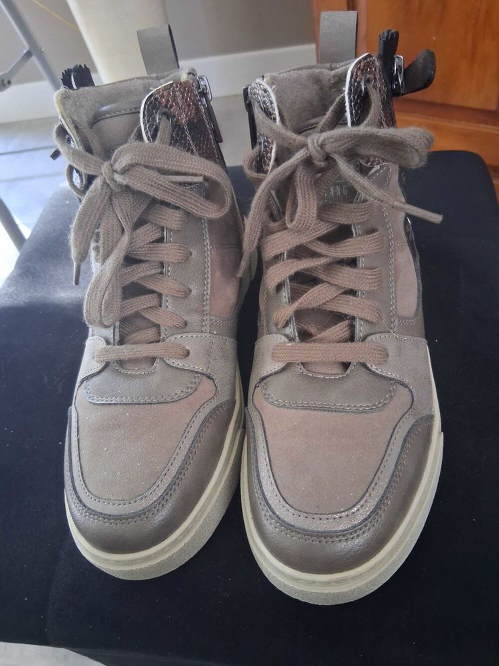 BOTTINES MUSTANG BEIGE Chaussures