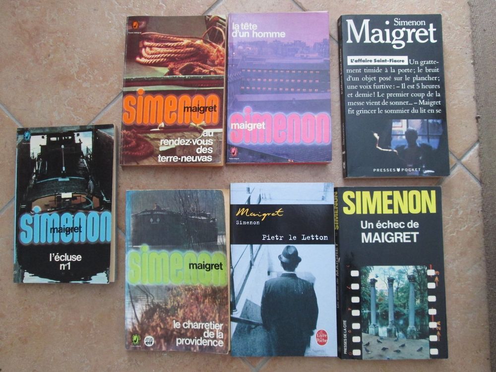 Lot de 7 livres de Georges Simenon format poche Livres et BD