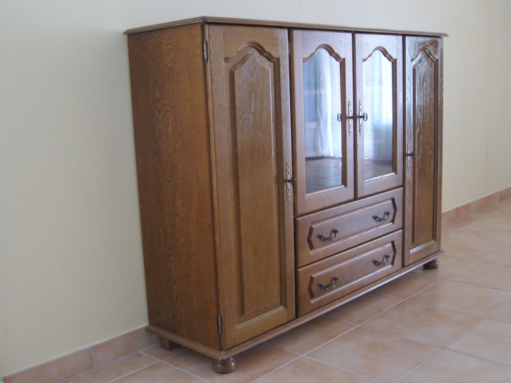 Buffet Ch&ecirc;ne Massif 4 Portes 2 Tiroirs Meubles