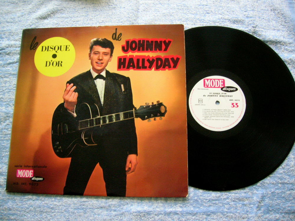 33 Tours JOHNNY HALLYDAY Disque d'Or - Original BIEM CD et vinyles