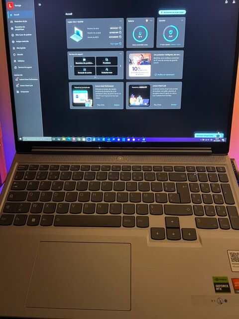 Pc portable gamer Lenovo Legion Slim 5 16APH8 1750 Vinezac (07)