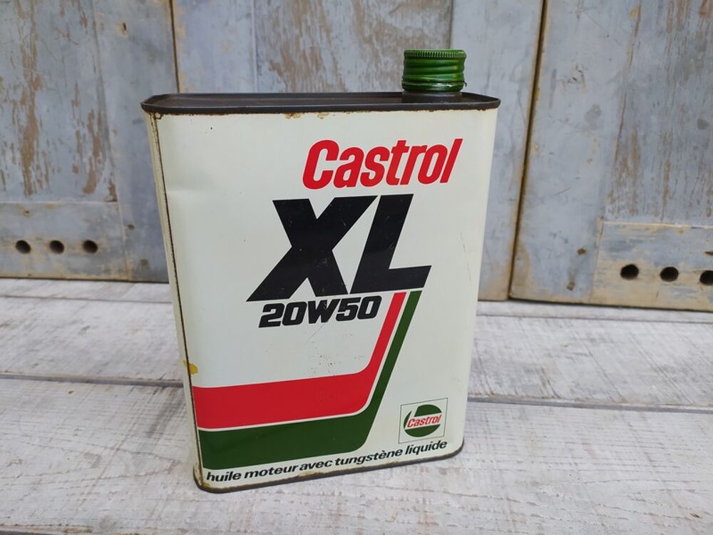 Ancien Bidon Huile CASTROL XL 2L Garage Collection Automobil 