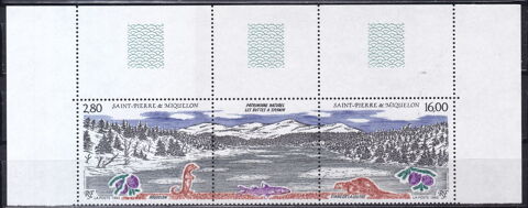 Timbres EUROPE-FRANCE-St Pierre et Miquelon 1993 YT 586A 2 Lyon 5 (69)