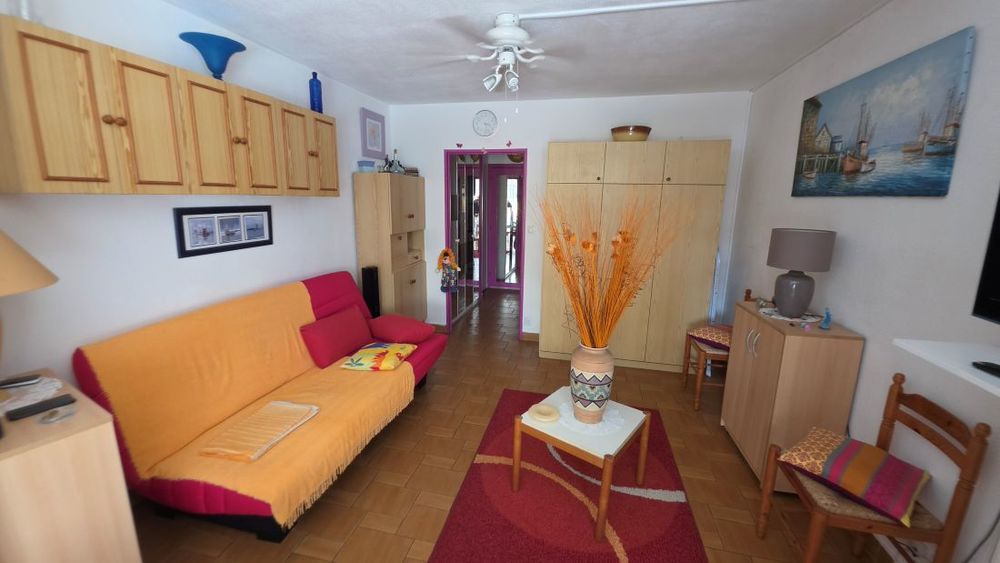 Vente Appartement LE CAP D'AGDE: LES FALAISES: STUDIO  27.9m² + PARKING COUVERT, vendu meublé Le cap d agde