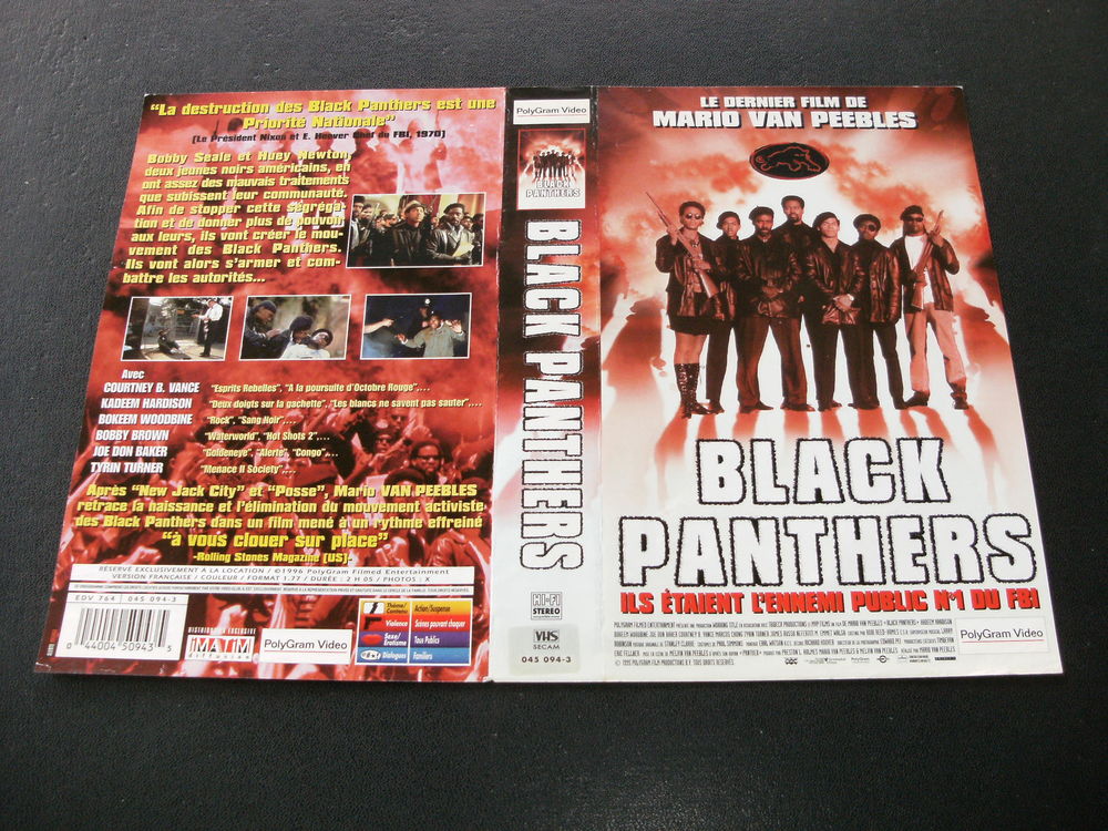 Film : " Black panthers " DVD et blu-ray