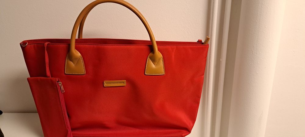 Sac rouge aquarelle Maroquinerie