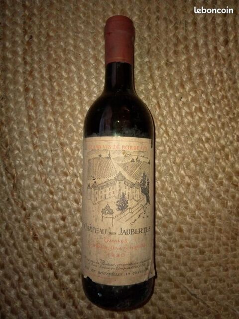 4 bouteilles château des Jaubertes - Graves - 1980 Beauchamp (95)