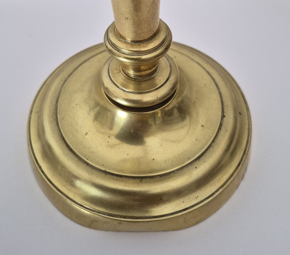 Bougeoir chandelier en laiton - hauteur : 25.5cm 