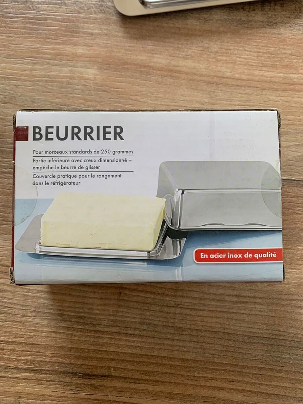 Beurrier en acier inox de qualit&eacute; Electroménager