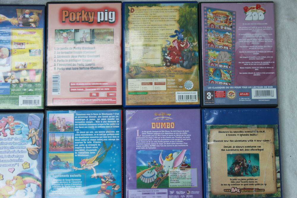 9 DVD dessins anim&eacute;s 1 euro le DVD DVD et blu-ray