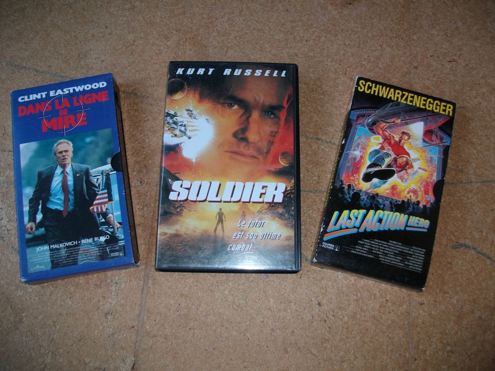 Diverses K7 Vid&eacute;o VHS de Films Original &agrave; 0,30 € pi&egrave;ce DVD et blu-ray