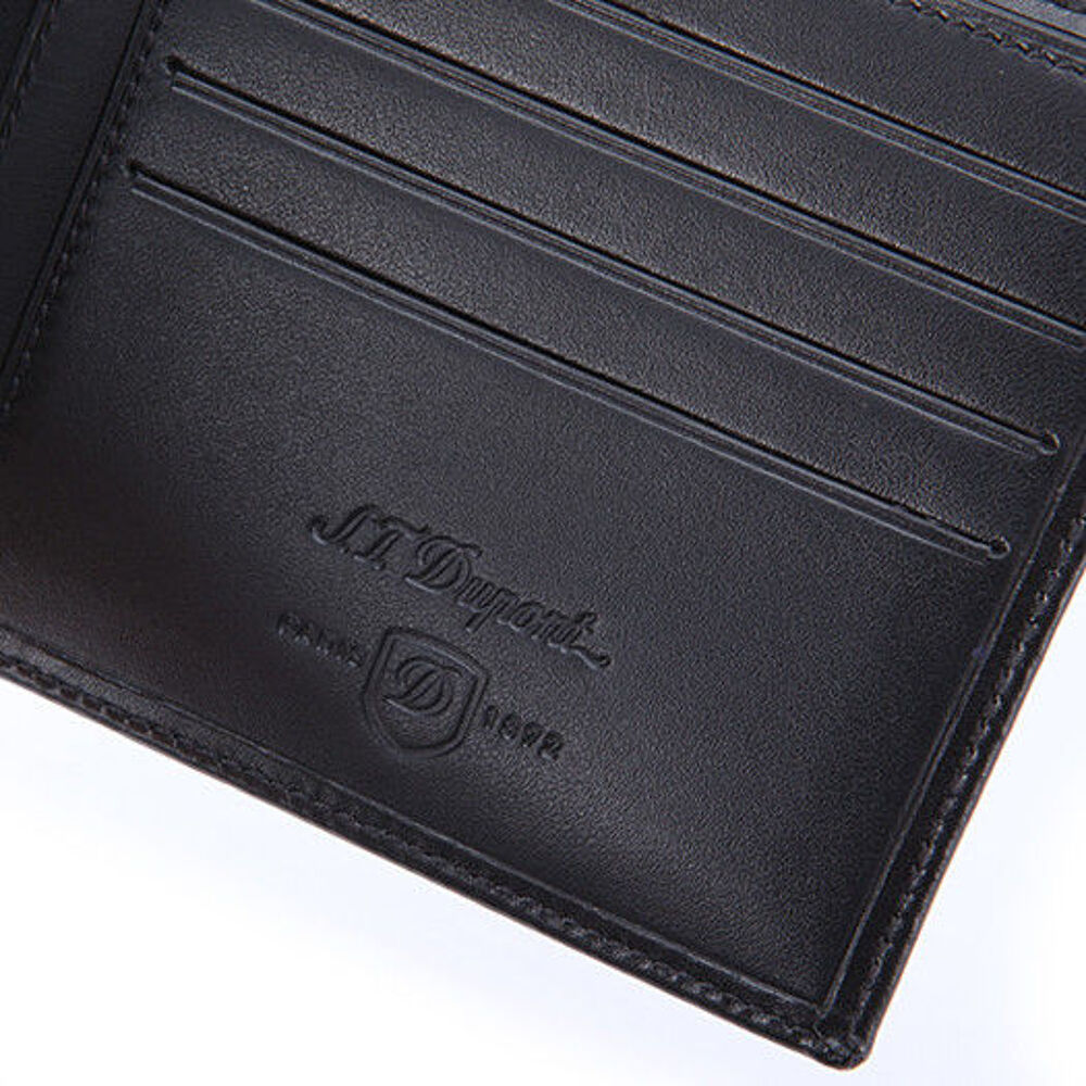 Portefeuille en cuir S.T DUPOND Line D, 8 cartes de cr&eacute;dits. Maroquinerie