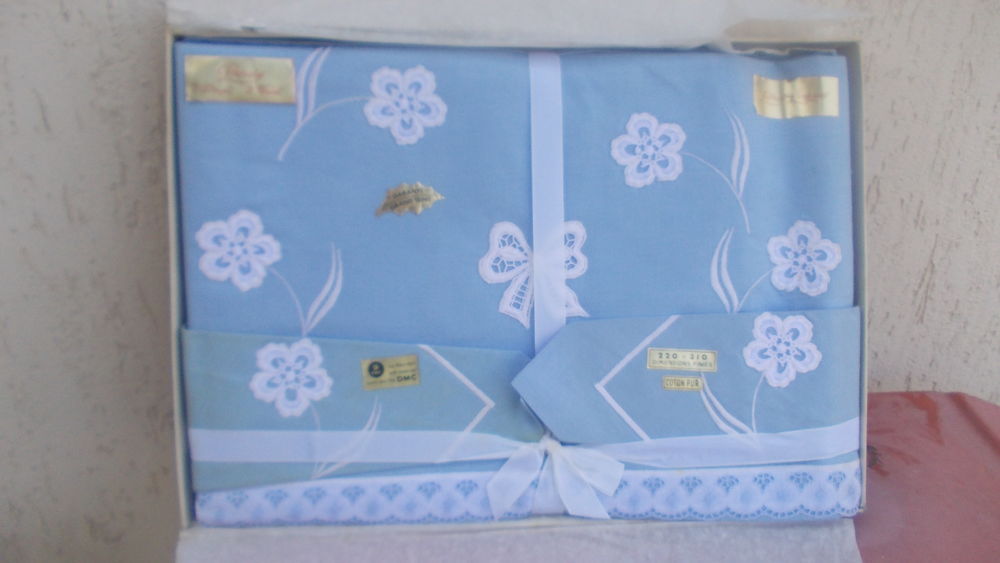 parure draps bleu Décoration