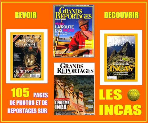 LES INCAS - civilisation - PÉROU / prixportcompris 16 Lyon 5 (69)