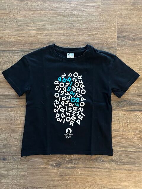 Tee shirt enfant garçon     JO Paris 2024    4 Saleilles (66)